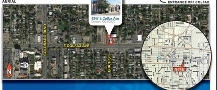 4347 E Colfax Ave, Denver, CO - VUE AÉRIENNE  vue de carte