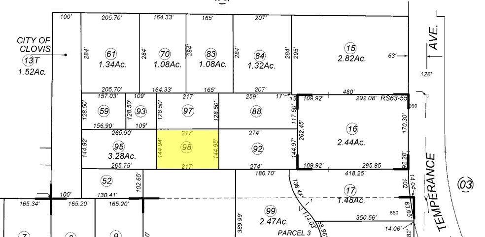 918 N Temperance Ave, Clovis, CA à louer - Plan cadastral – Image 2 sur 6