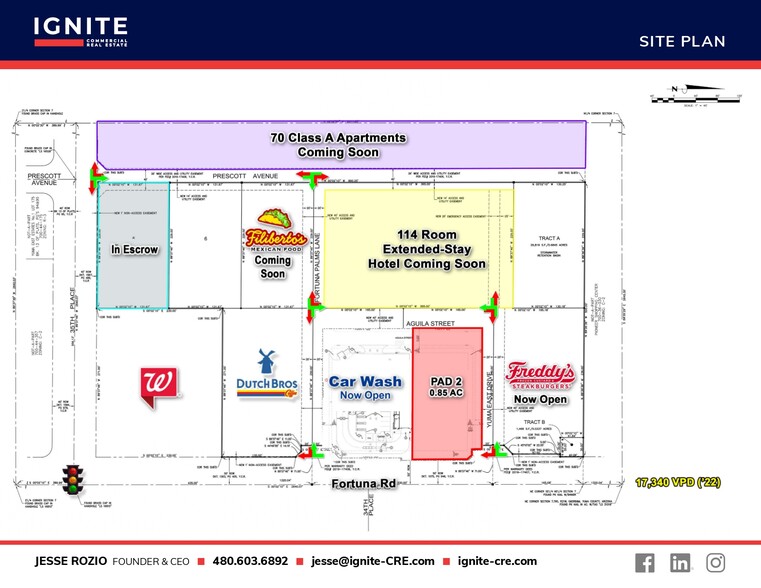 NWC Fortuna Rd & 35th, Yuma, AZ à louer - Plan de site – Image 2 sur 5