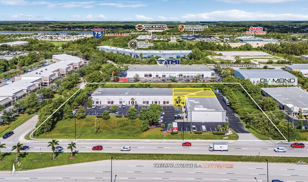 13850 Treeline Ave S, Fort Myers, FL à louer - Aérien – Image 2 sur 9