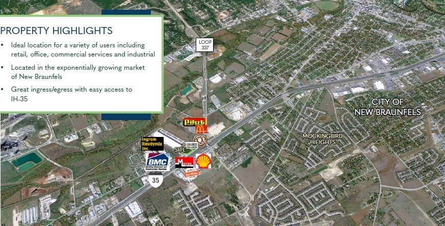 I-35 & Southwestern Ave, New Braunfels, TX à vendre - Aérien – Image 3 sur 3