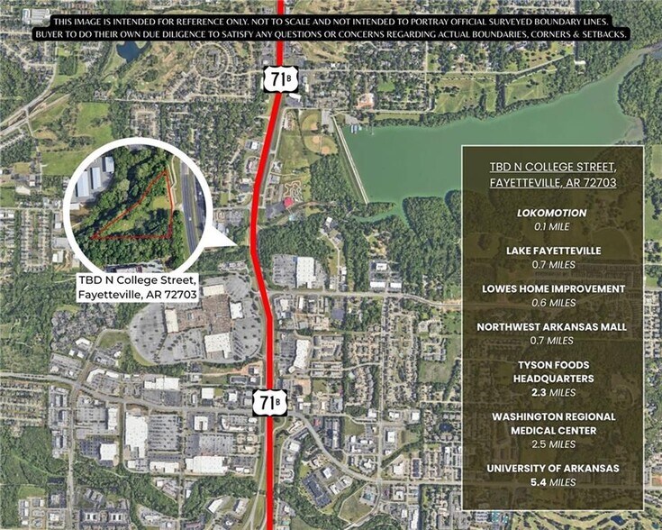 N College Ave, Fayetteville, AR à vendre - Aérien – Image 2 sur 12