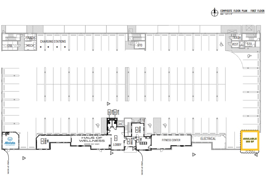 1196 S Washington Ave, Royal Oak, MI à louer Plan d’étage– Image 1 sur 1