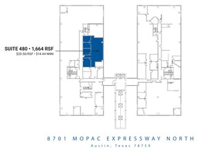 8701 N MoPac Expy, Austin, TX à louer Plan d’étage– Image 1 sur 1