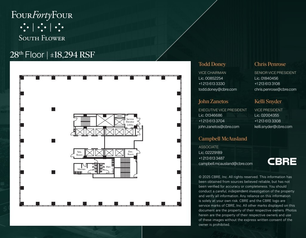 444 S Flower St, Los Angeles, CA à louer Plan d’étage– Image 1 sur 1