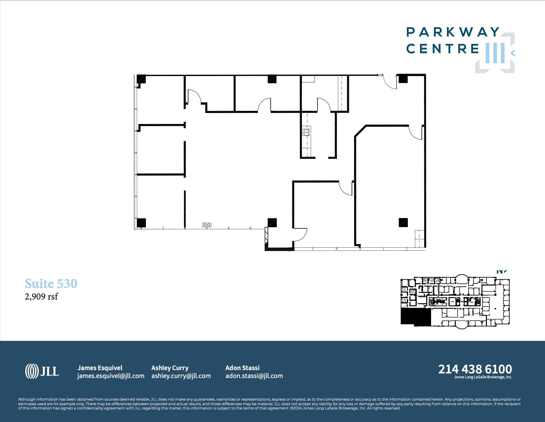 2745 Dallas Pky, Plano, TX à louer Plan d’étage– Image 1 sur 1