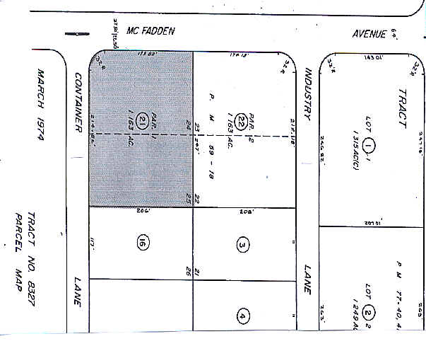 5412 McFadden Ave, Huntington Beach, CA à louer - Plan cadastral – Image 2 sur 5