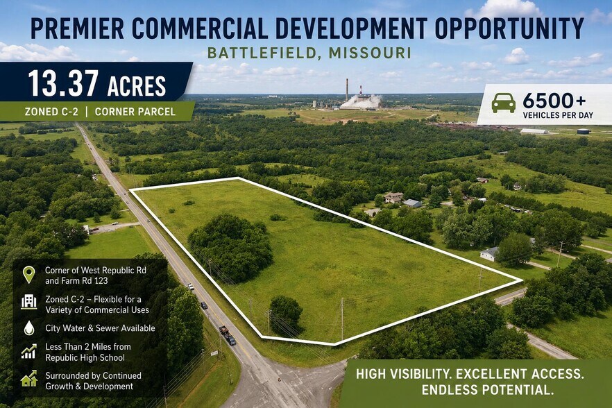 W Republic Rd & Farm Rd 123, Battlefield, MO à vendre - Photo de l’immeuble – Image 2 sur 10