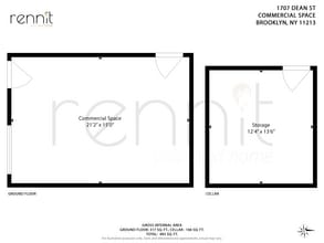 1707 Dean St, Brooklyn, NY à louer Plan d’étage– Image 2 sur 5