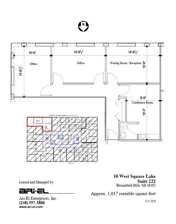 10 W Square Lake Rd, Bloomfield Hills, MI à louer Plan d’étage– Image 1 sur 1