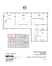 10 W Square Lake Rd, Bloomfield Hills, MI à louer Plan d’étage– Image 1 sur 1