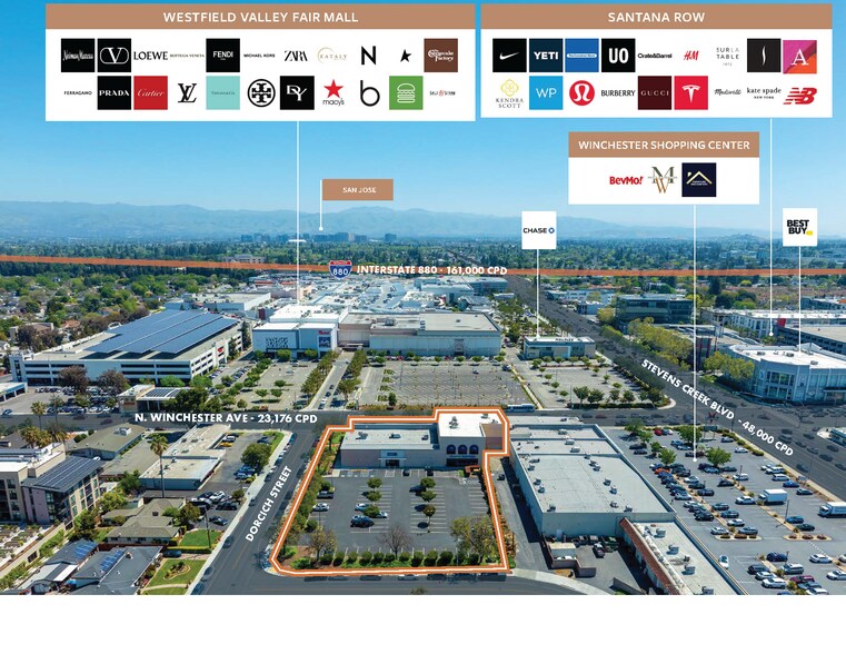 50 N Winchester Blvd, Santa Clara, CA à vendre - Photo de l’immeuble – Image 2 sur 8