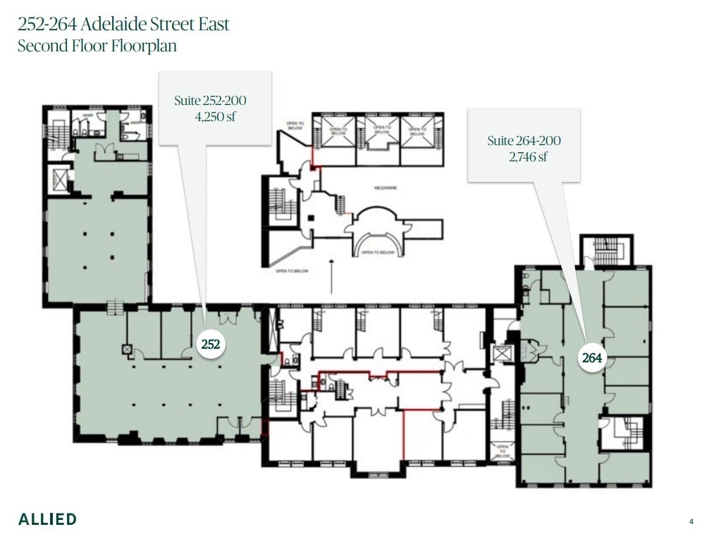 252-264 Adelaide St E, Toronto, ON à louer Plan d’étage– Image 1 sur 1