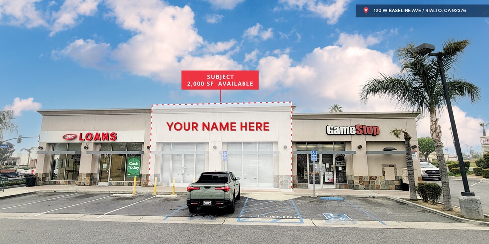 120 W Baseline Ave, Rialto, CA à louer - Photo de l’immeuble – Image 2 sur 7