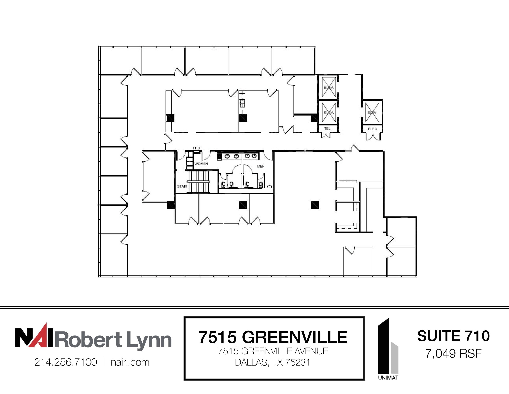 7515 Greenville Ave, Dallas, TX à louer Plan d’étage– Image 1 sur 1