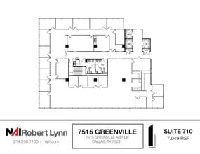 7515 Greenville Ave, Dallas, TX à louer Plan d’étage– Image 1 sur 1