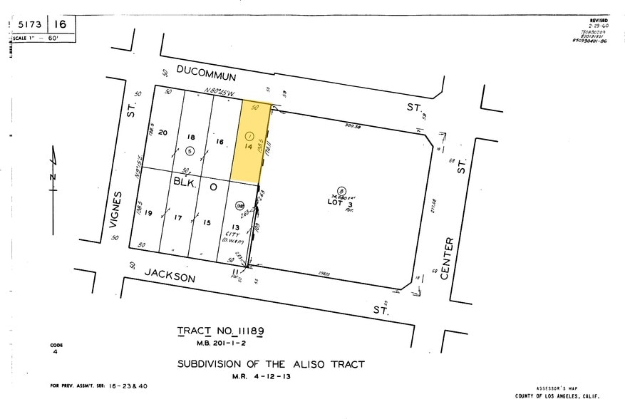714 Ducommun St, Los Angeles, CA à vendre - Plan cadastral – Image 2 sur 8