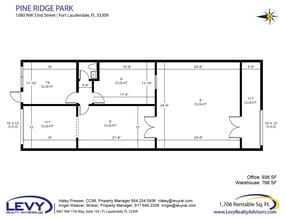 1052-1090 NW 53rd St, Fort Lauderdale, FL à louer Plan d’étage– Image 2 sur 3