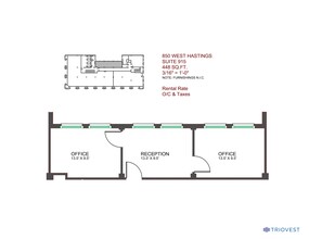 850 W Hastings St, Vancouver, BC à louer Plan de site– Image 1 sur 2