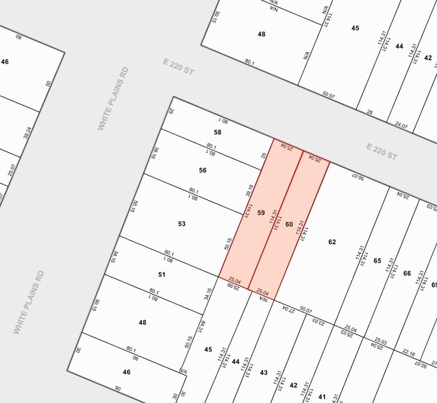 710-712 E 220th St, Bronx, NY à vendre - Plan cadastral – Image 2 sur 12