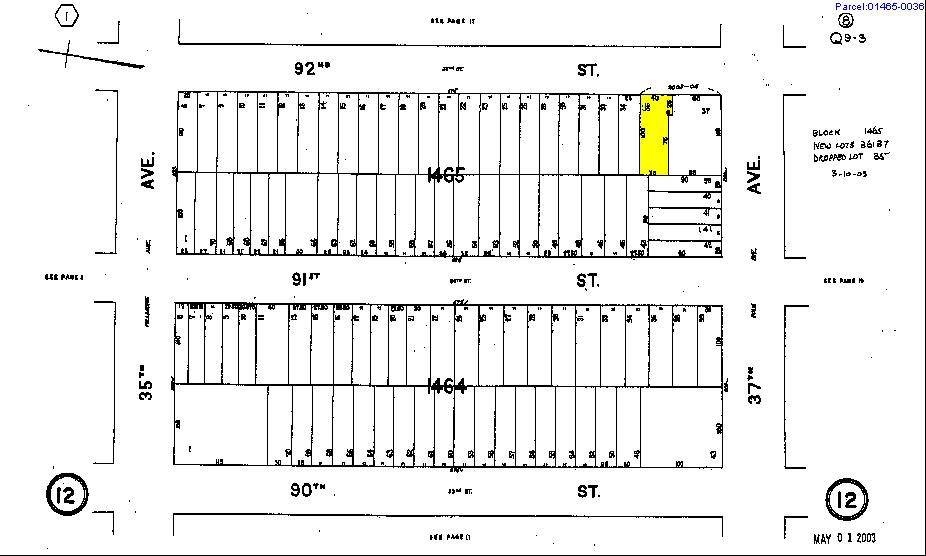 3550 92nd St, Jackson Heights, NY à vendre - Plan cadastral – Image 3 sur 15