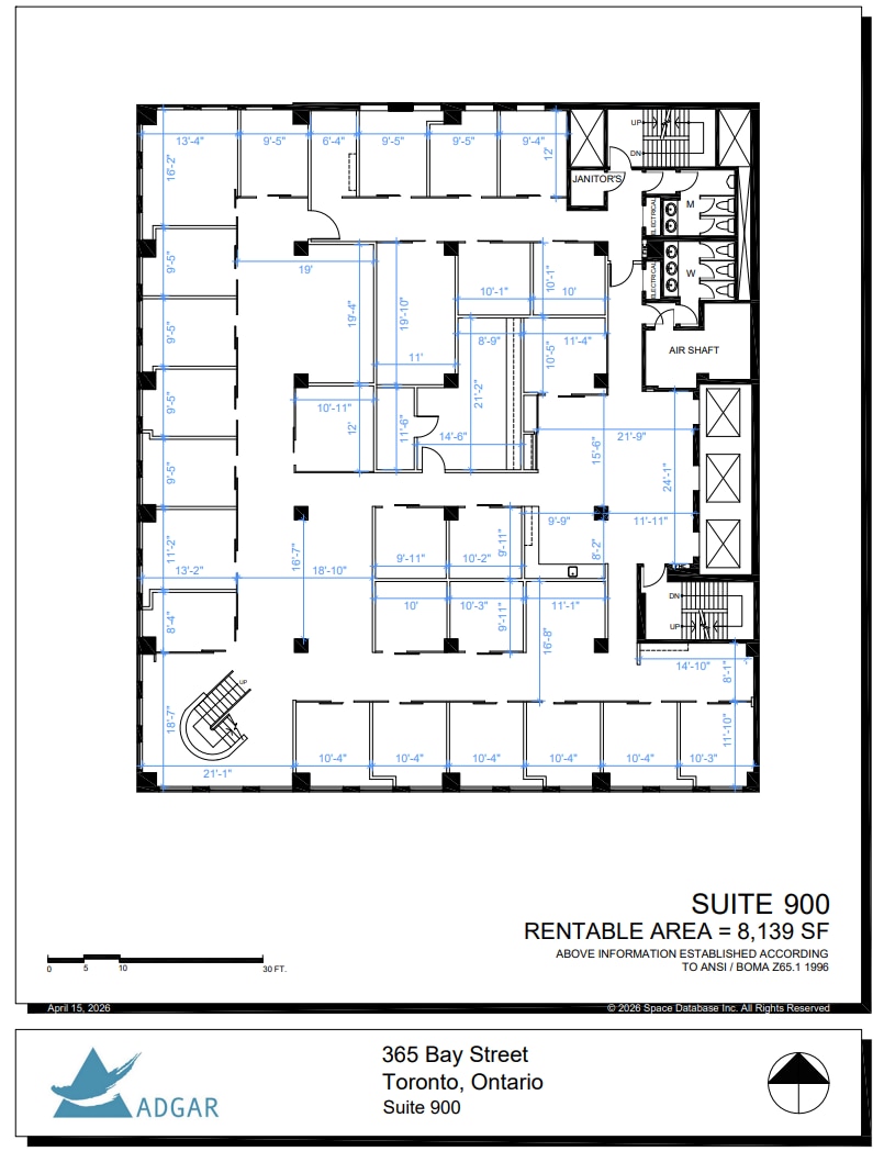 365 Bay St, Toronto, ON à louer Plan d’étage– Image 1 sur 1