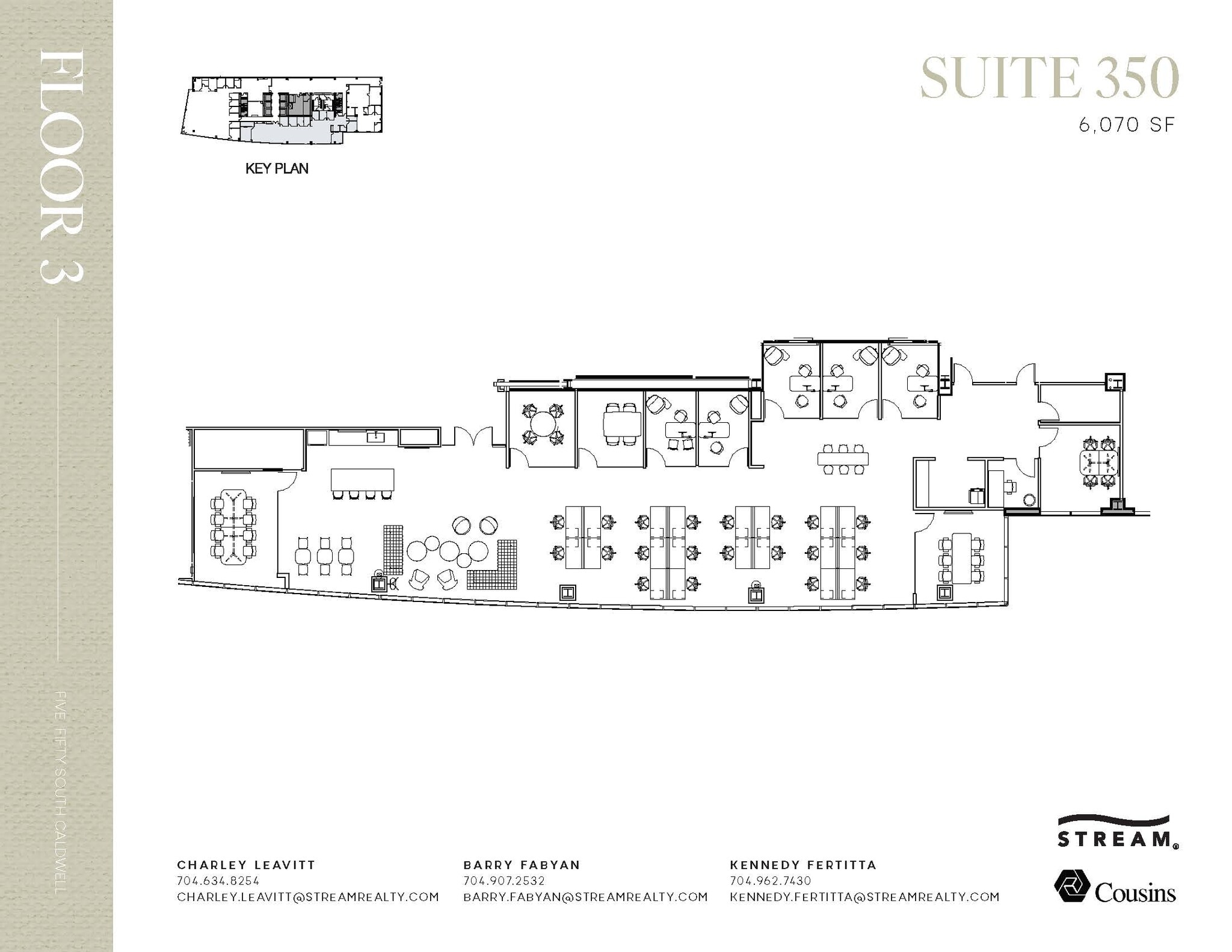550 S Caldwell St, Charlotte, NC à louer Plan d’étage– Image 1 sur 1