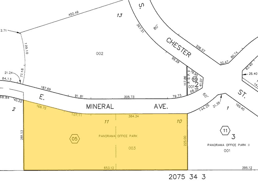 9200 E Mineral Ave, Centennial, CO à louer - Plan cadastral – Image 2 sur 9