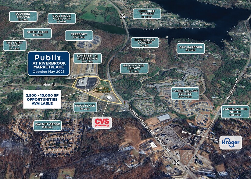 3911 Thompson Bridge Rd, Gainesville, GA à louer - Aérien – Image 2 sur 2