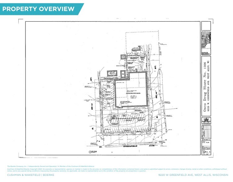 9220 W Greenfield Ave, Milwaukee, WI à louer - Plan de site – Image 2 sur 2