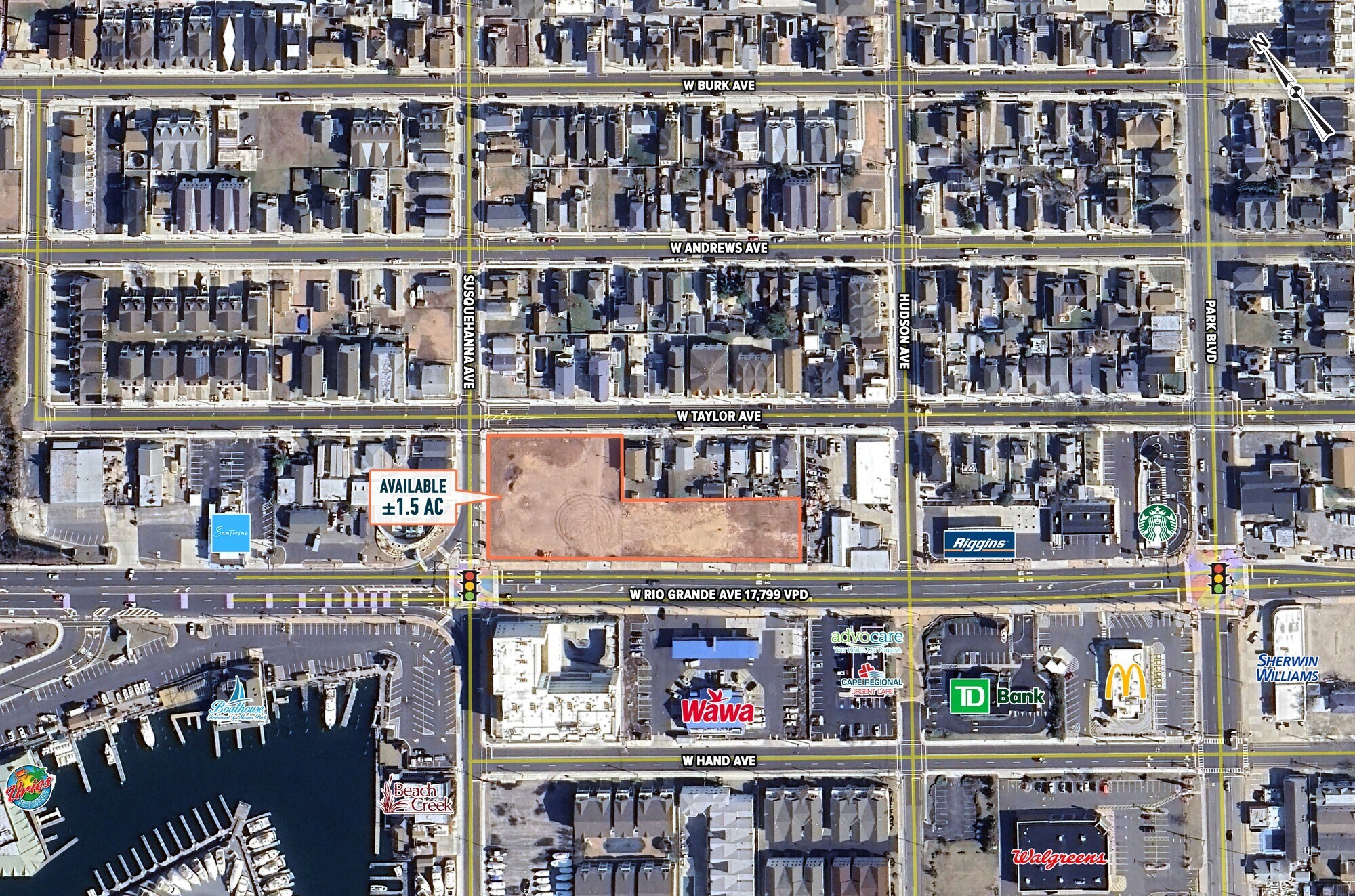 437-447 W Rio Grande Ave, Wildwood, NJ à louer Aérien– Image 1 sur 3