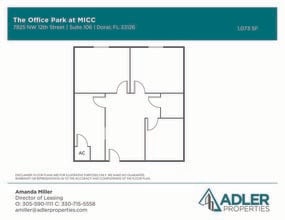 1200 NW 78th Ave, Doral, FL à louer Plan d’étage– Image 1 sur 1