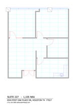 4544 Post Oak Pl, Houston, TX à louer Plan d’étage– Image 1 sur 1