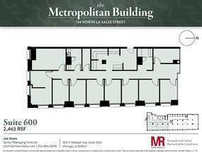 134 N LaSalle St, Chicago, IL à louer Plan d’étage– Image 1 sur 1