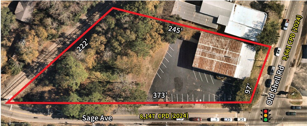 2966 Old Shell Rd, Mobile, AL à louer - Aérien – Image 3 sur 4