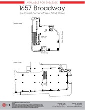 226 W 52nd St, New York, NY à louer Plan d’étage– Image 1 sur 2