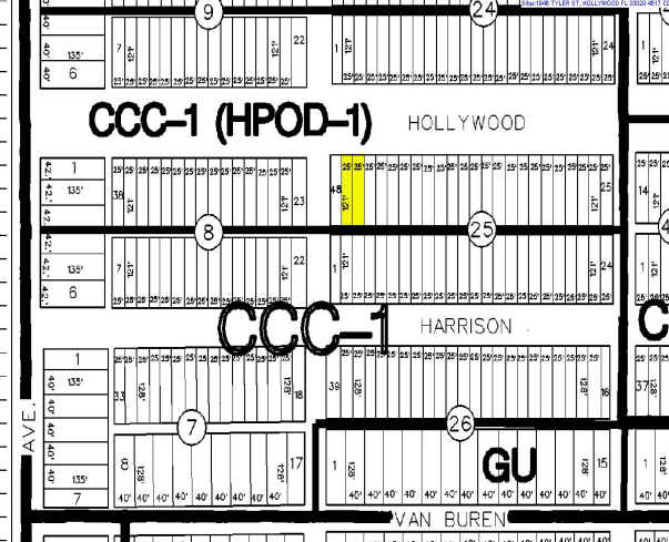 1946 Tyler St, Hollywood, FL à louer - Plan cadastral – Image 2 sur 15