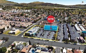 12510 Van Nuys Blvd, Pacoima, CA - Vue aérienne  vue de carte - Image1