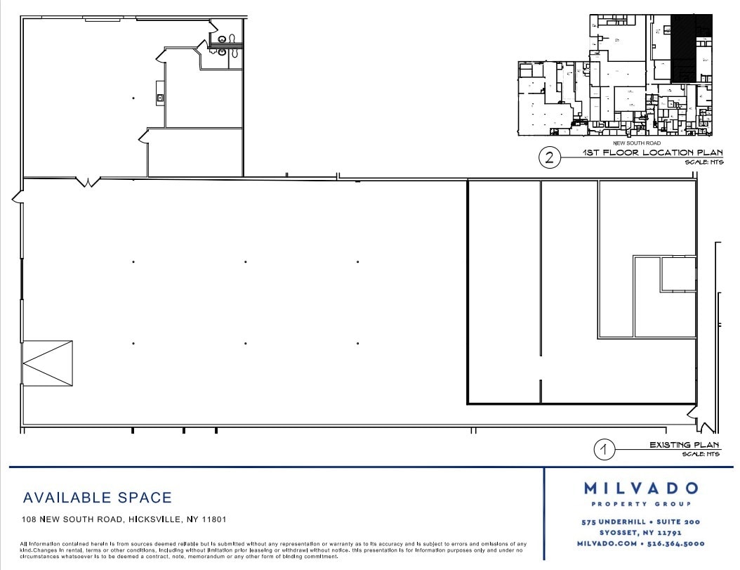 108-122 New South Rd, Hicksville, NY à louer Plan d’étage– Image 1 sur 1