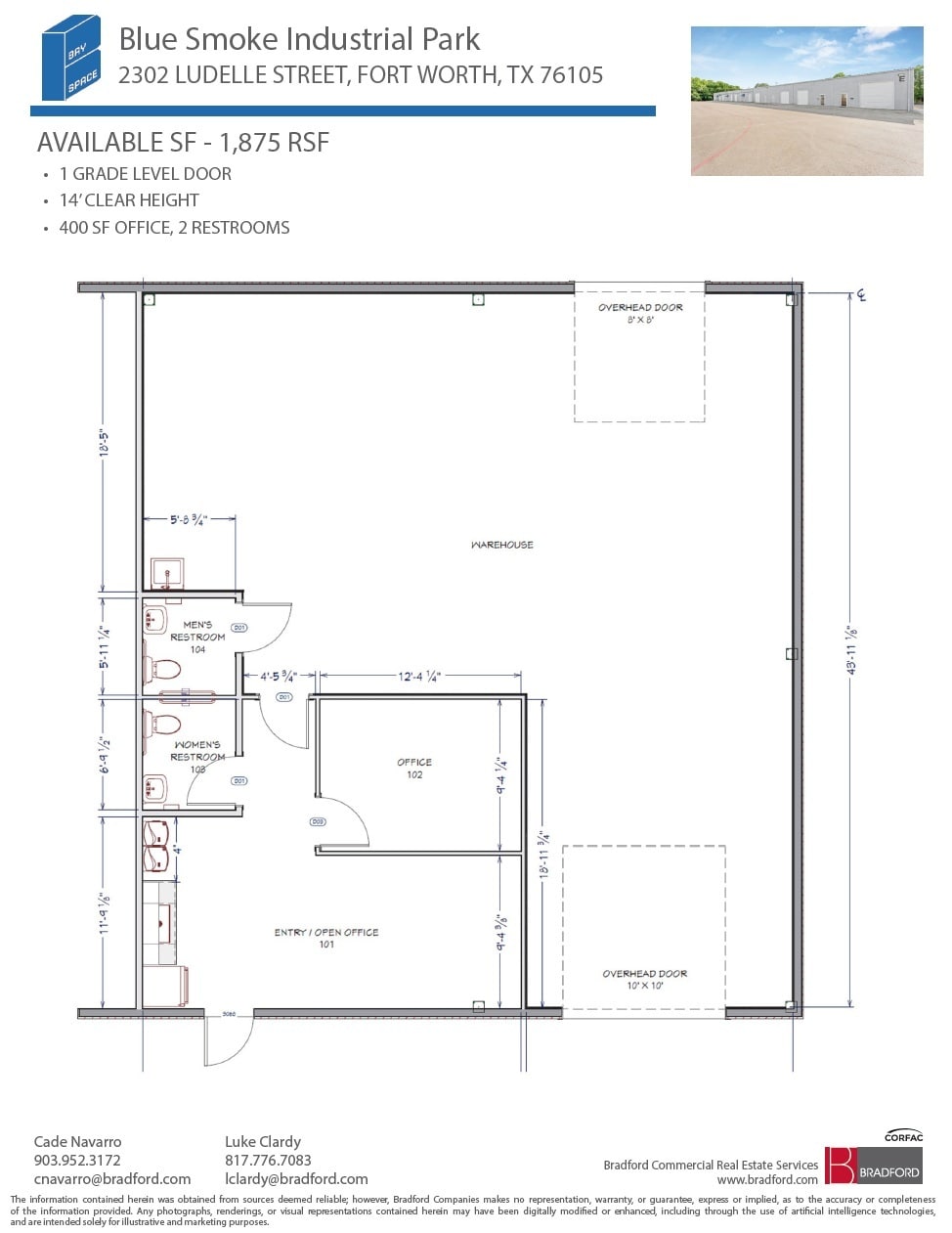 2402-2404 Blue Smoke Ct, Fort Worth, TX à louer Plan d’étage– Image 1 sur 1