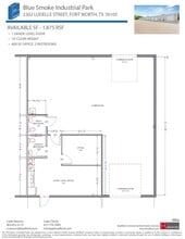 2402-2404 Blue Smoke Ct, Fort Worth, TX à louer Plan d’étage– Image 1 sur 1