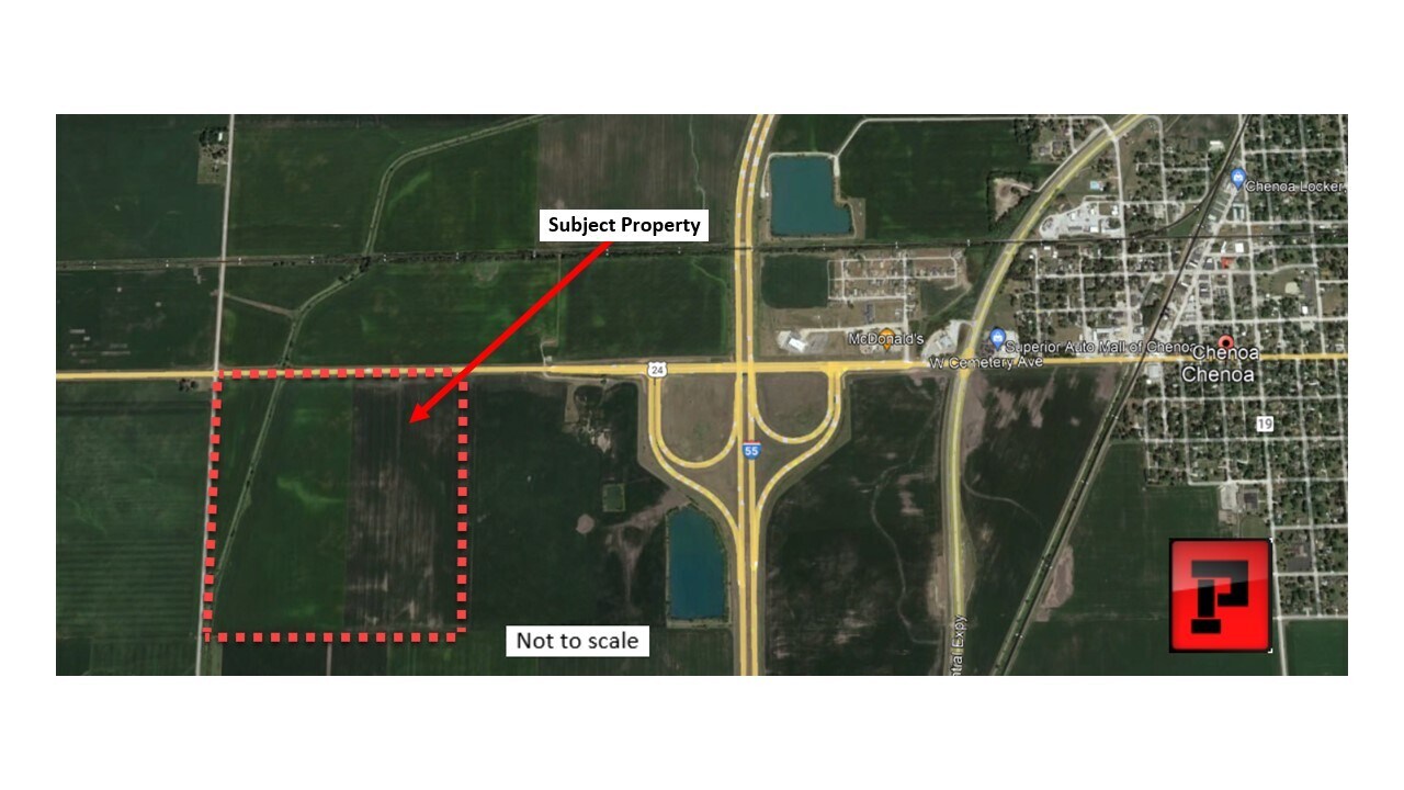 Route 24, Chenoa, IL à vendre Aérien– Image 1 sur 2