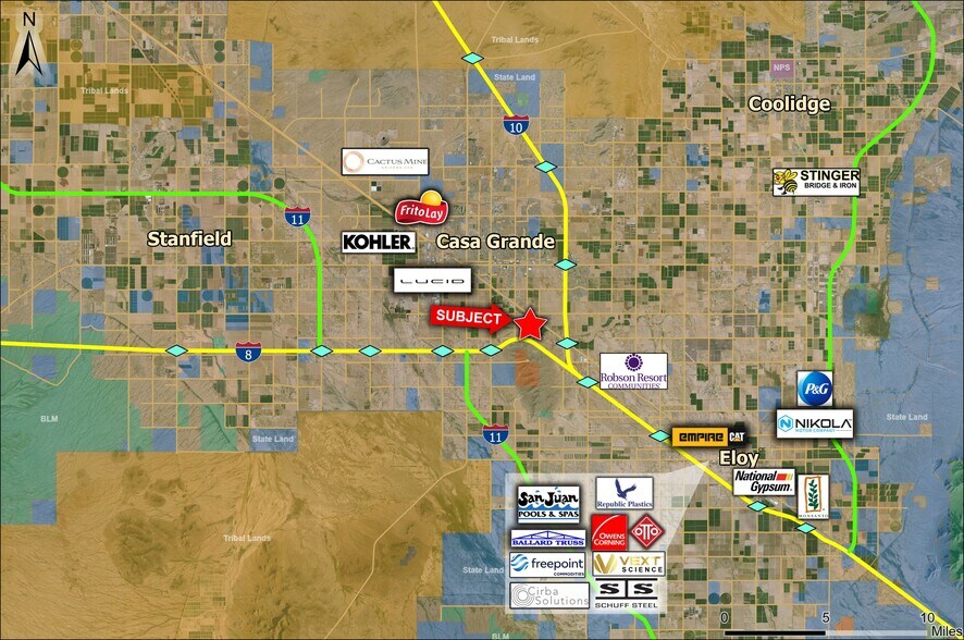 N of NWC I-8 and I-10, Casa Grande, AZ à vendre - Photo de l’immeuble – Image 3 sur 4