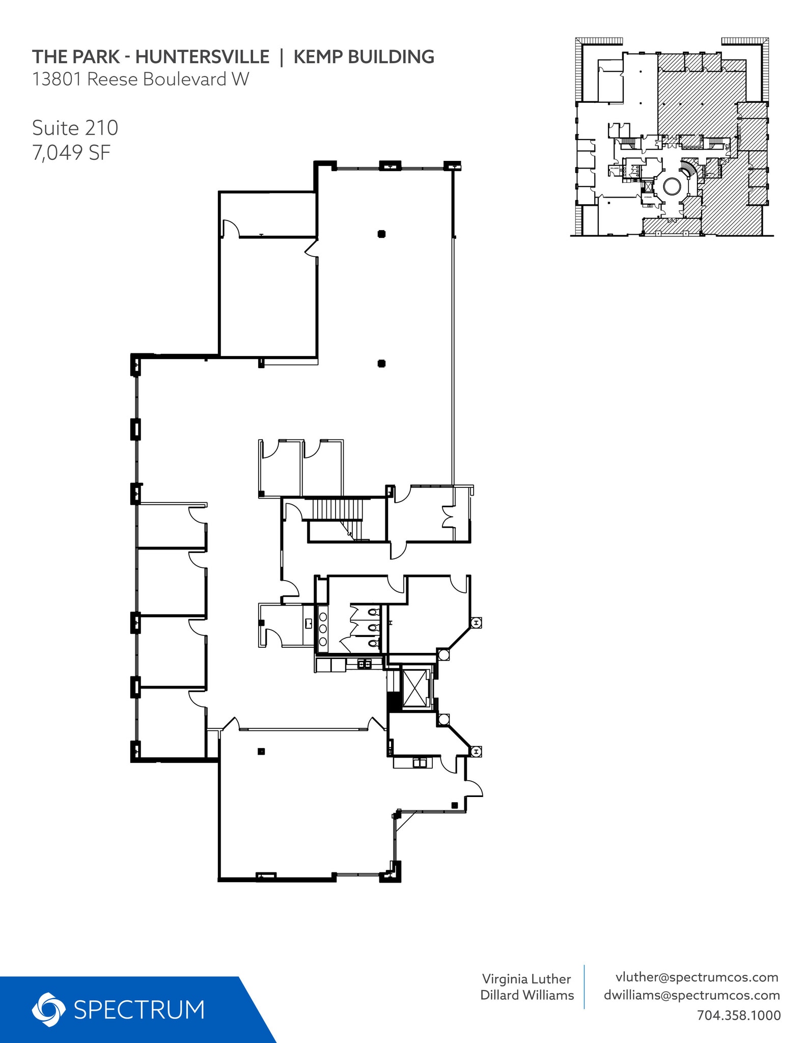 13620 Reese Blvd E, Huntersville, NC à louer Plan d’étage– Image 1 sur 1