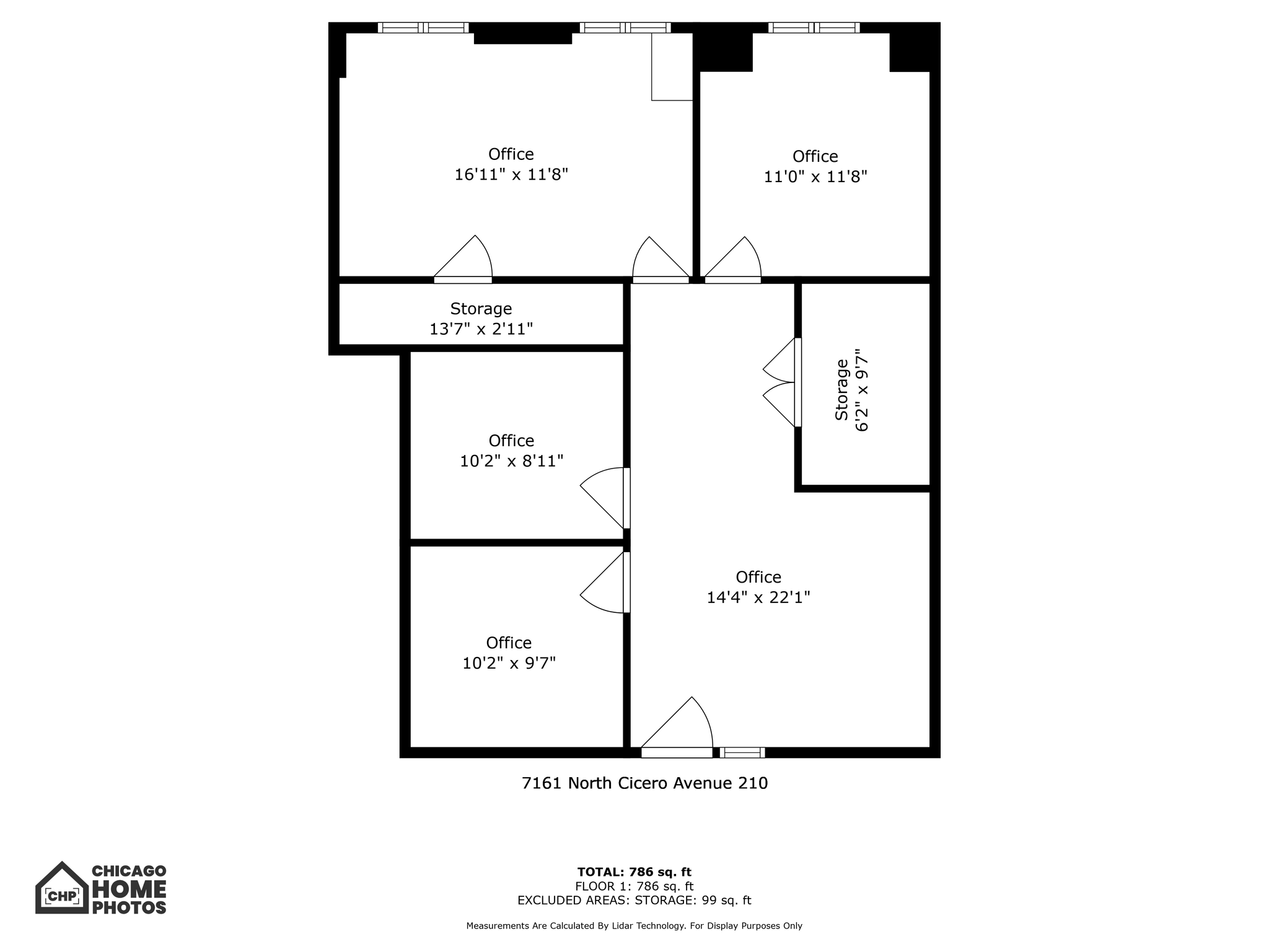 7161 N Cicero Ave, Lincolnwood, IL à louer Plan d’étage– Image 1 sur 1