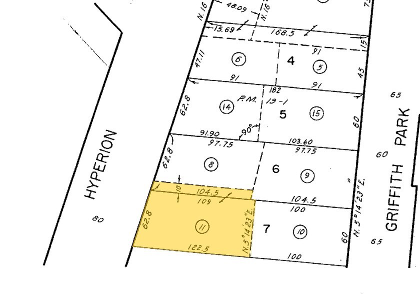 2530 Hyperion Ave, Los Angeles, CA à vendre - Plan cadastral – Image 2 sur 3