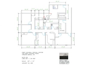 1120 First Colonial Rd, Virginia Beach, VA à louer Plan d’étage– Image 1 sur 1