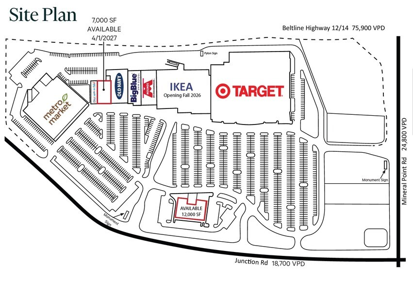 203-259 Junction Rd, Madison, WI à louer - Plan de site – Image 2 sur 3