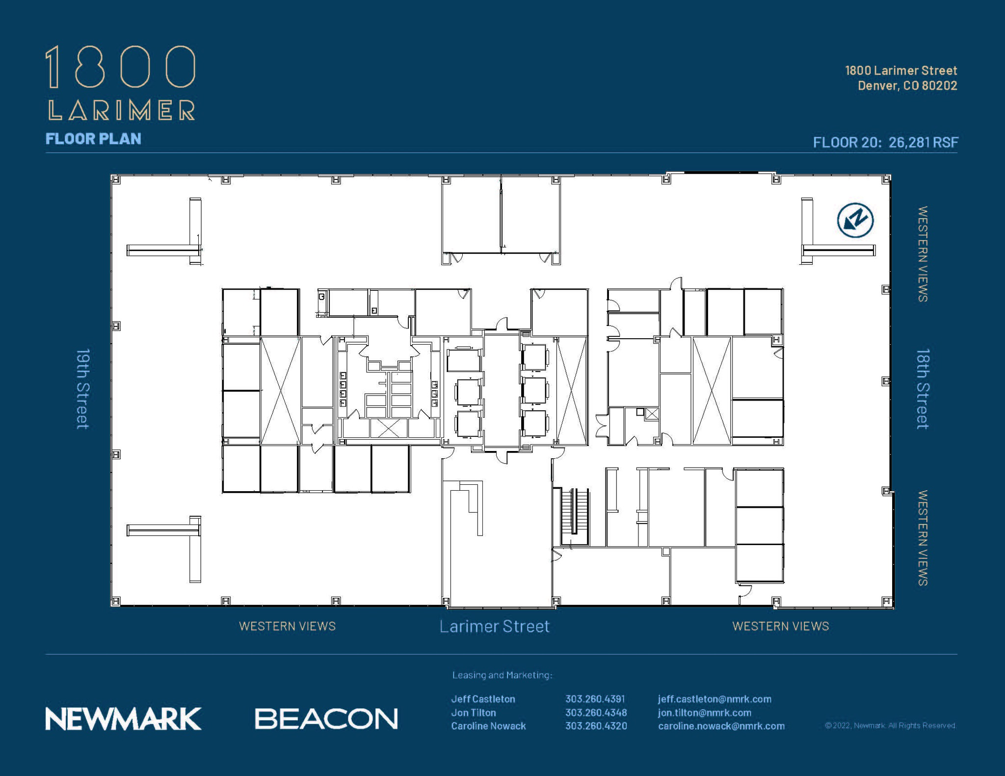 1800 Larimer St, Denver, CO à louer Plan d’étage– Image 1 sur 1