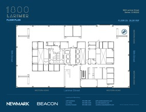 1800 Larimer St, Denver, CO à louer Plan d’étage– Image 1 sur 1